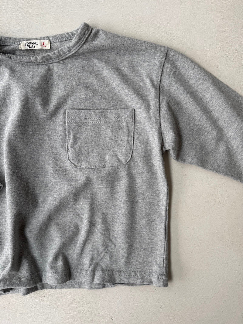 Soft Pocket Tee Grey
