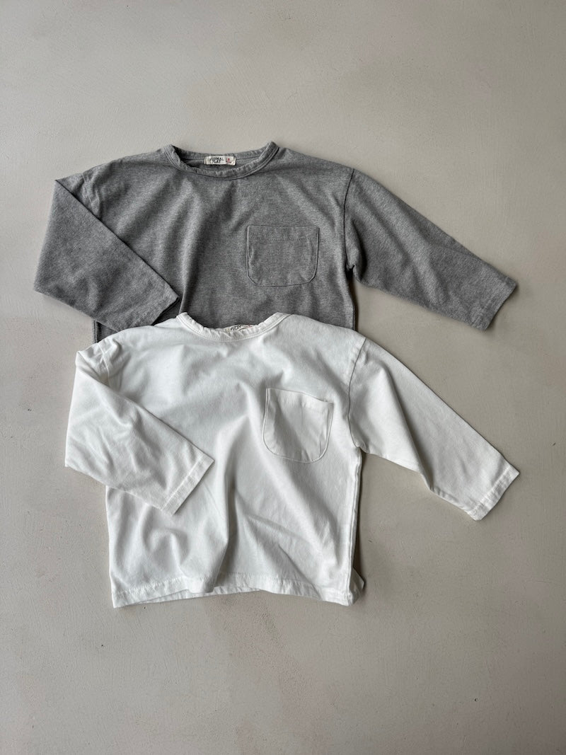 Soft Pocket Tee Grey