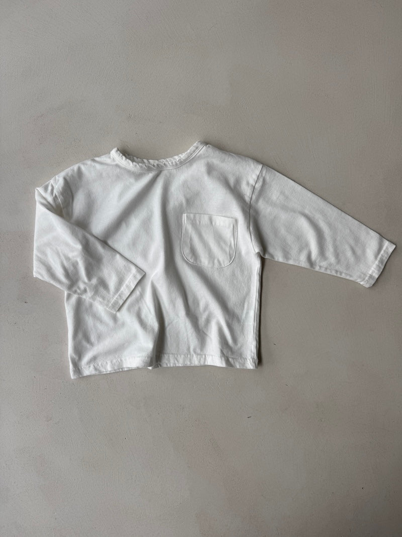 Soft Pocket Tee White