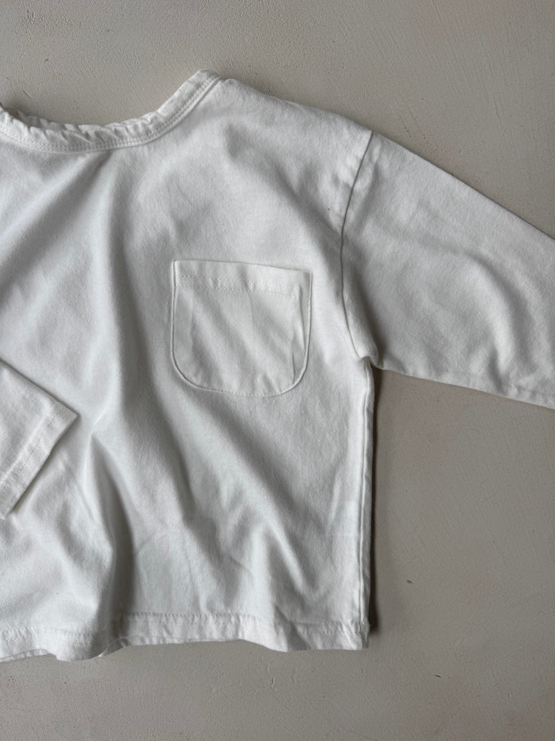 Soft Pocket Tee White