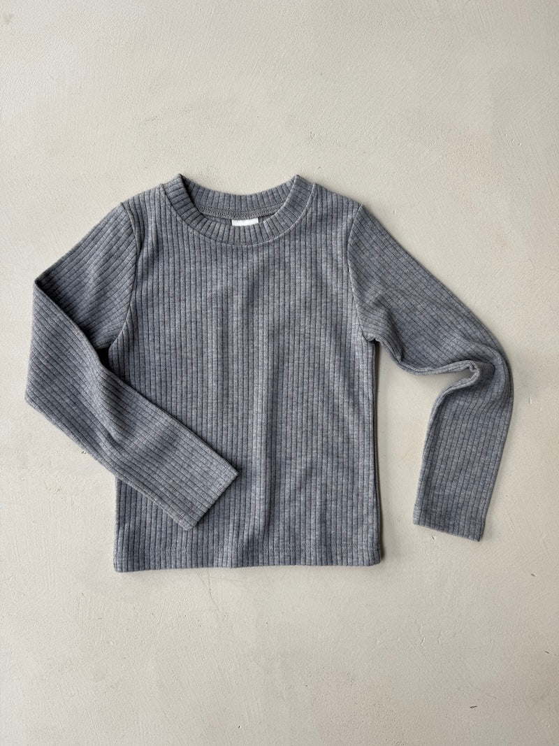 Grey Base Rib Tee
