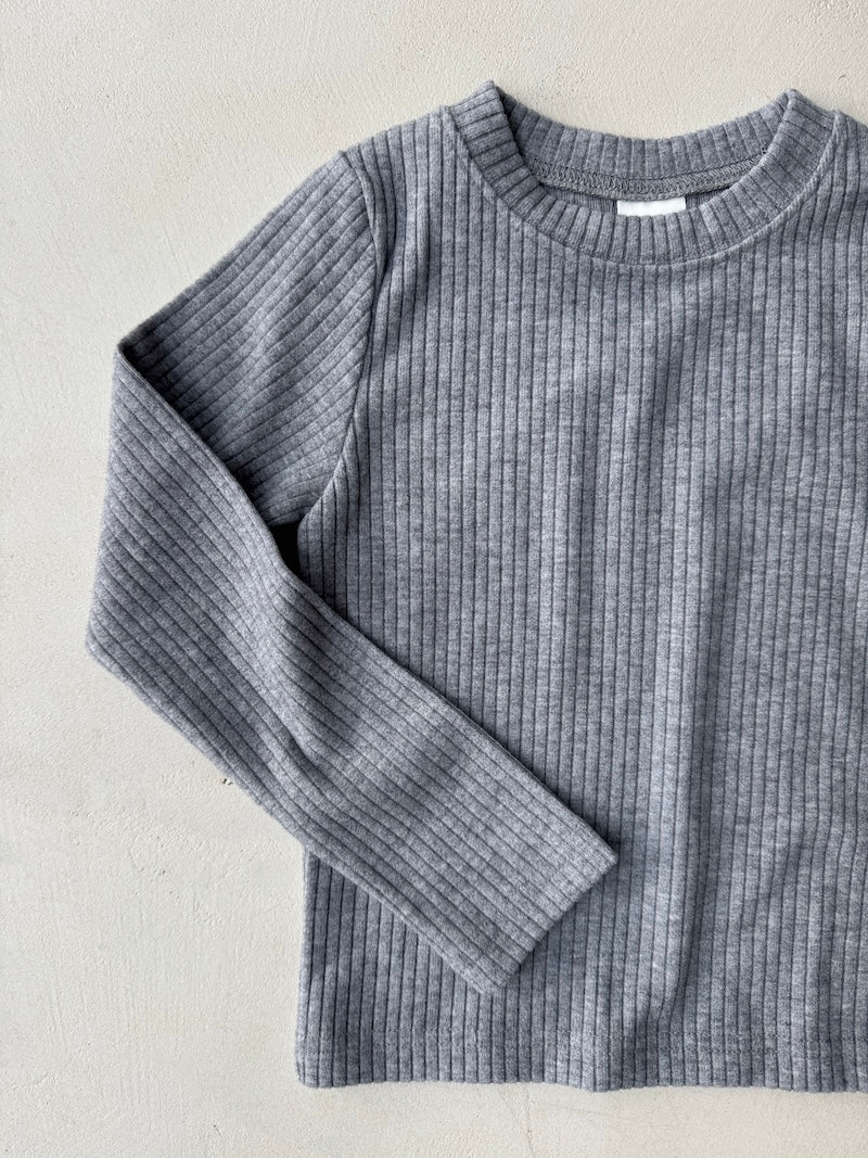 Grey Base Rib Tee