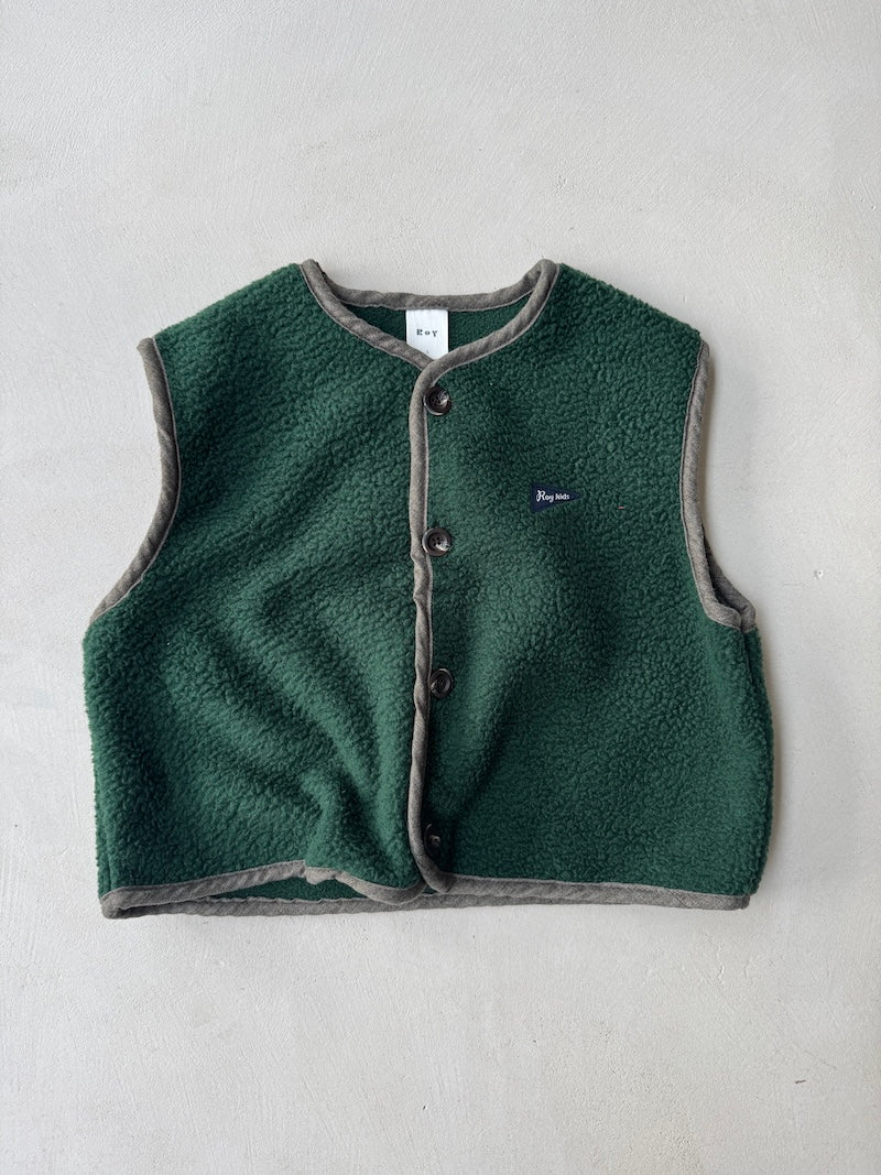 Green Teddy Vest