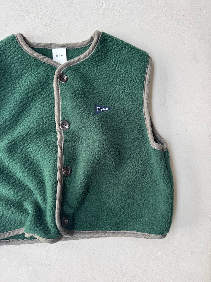 Green Teddy Vest