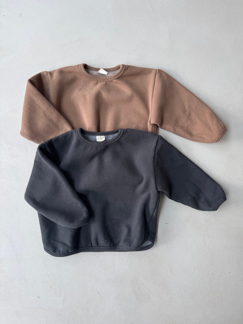 Bambi Boxy Jumper Charcoal