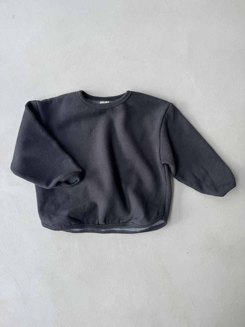 Bambi Boxy Jumper Charcoal