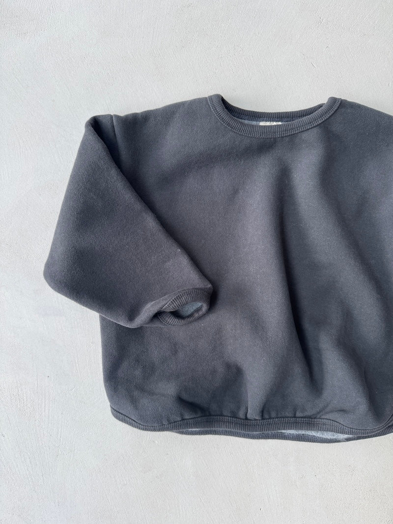 Bambi Boxy Jumper Charcoal