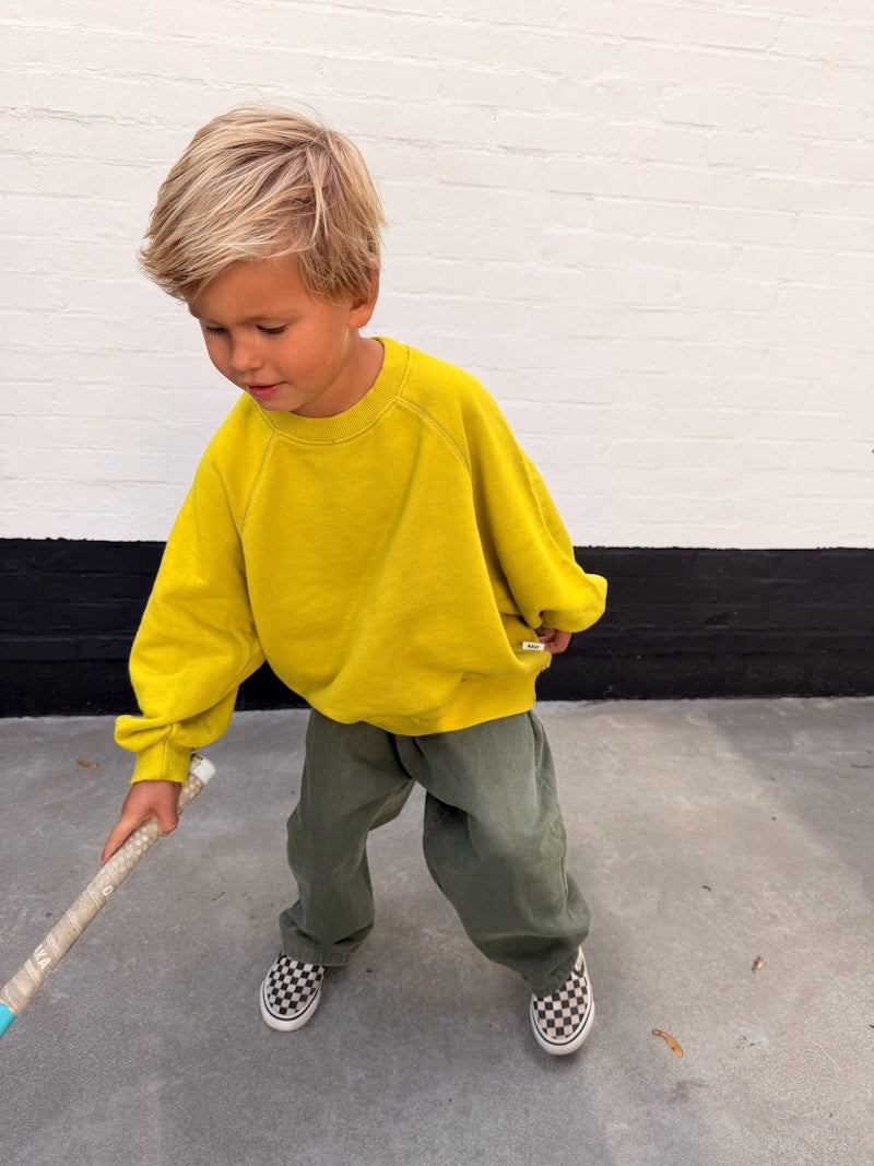 Lime Raglan Sweatshirt