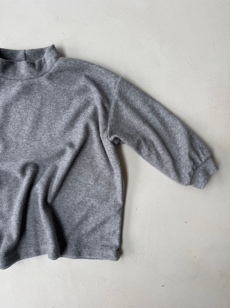 Brushed Mock Neck