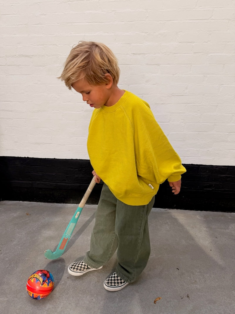 Lime Raglan Sweatshirt