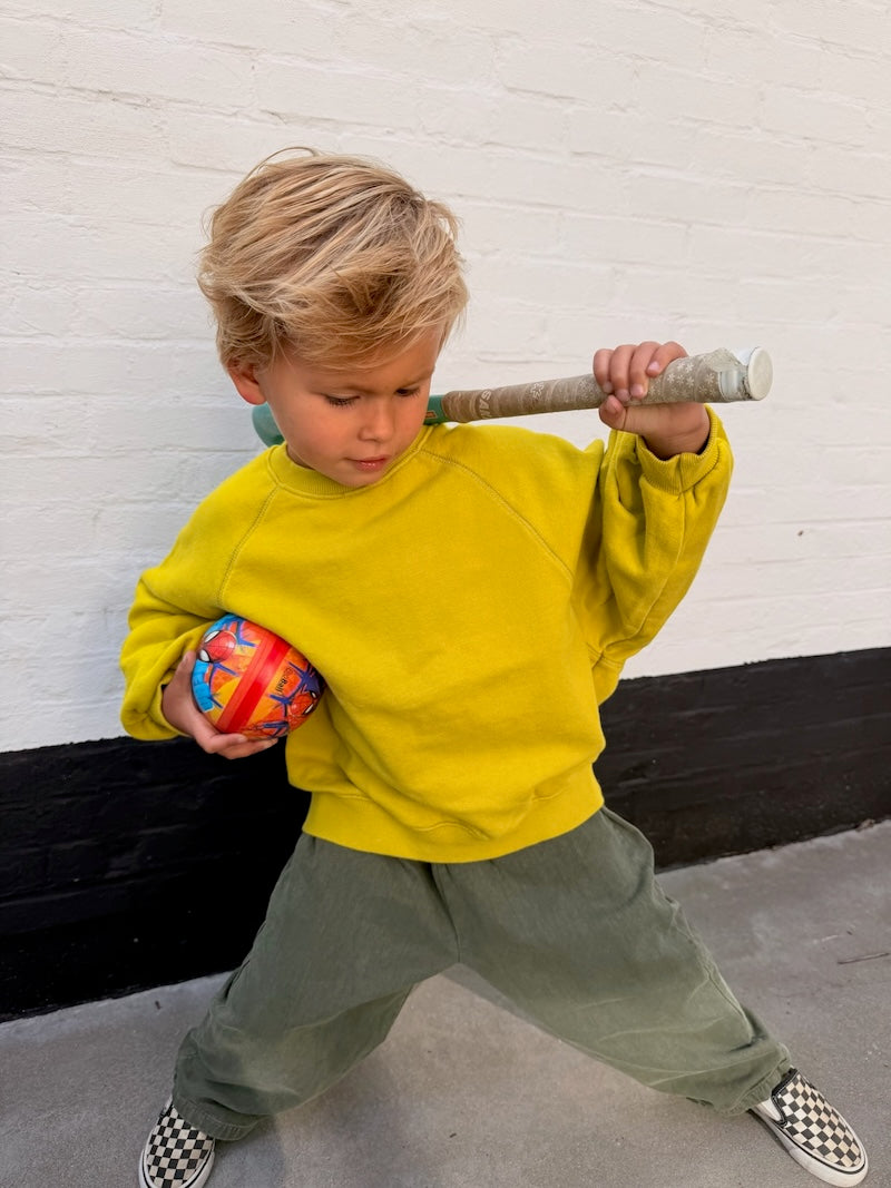 Lime Raglan Sweatshirt