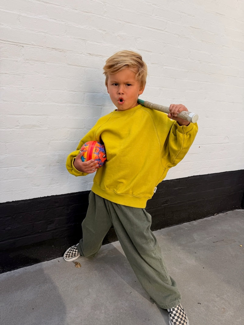 Lime Raglan Sweatshirt