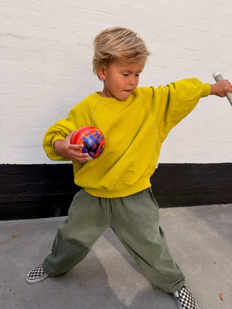Lime Raglan Sweatshirt