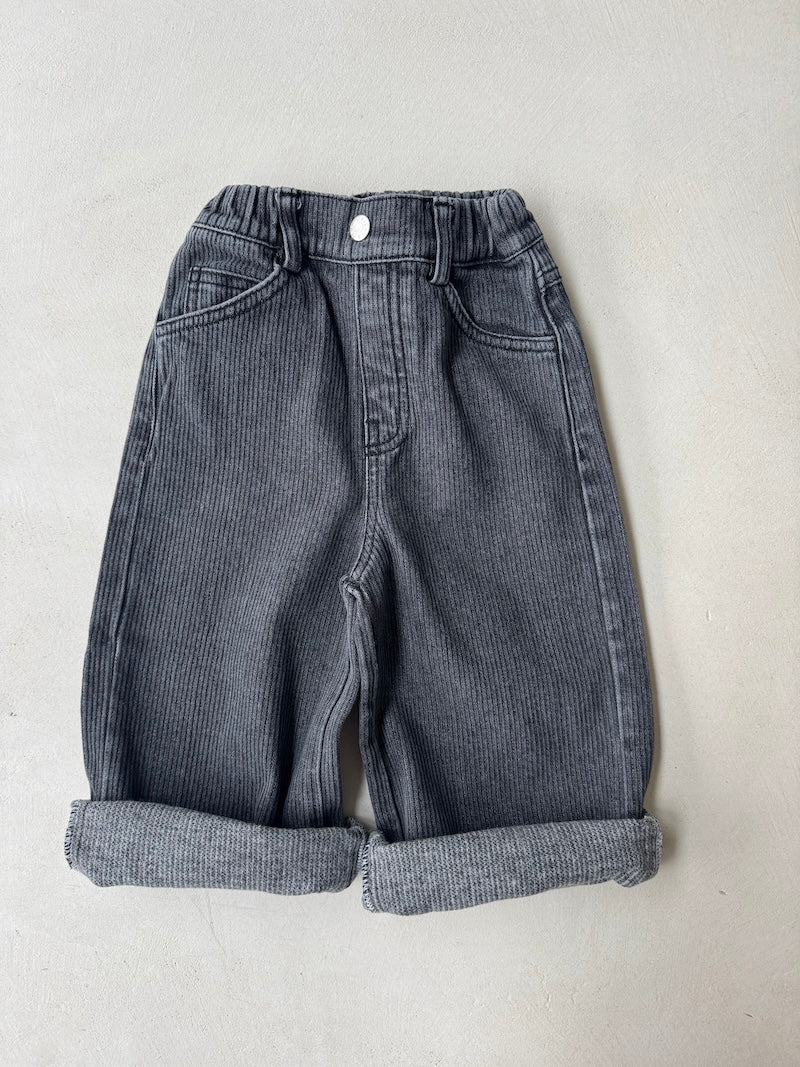 Straight Leg Rib Jeans