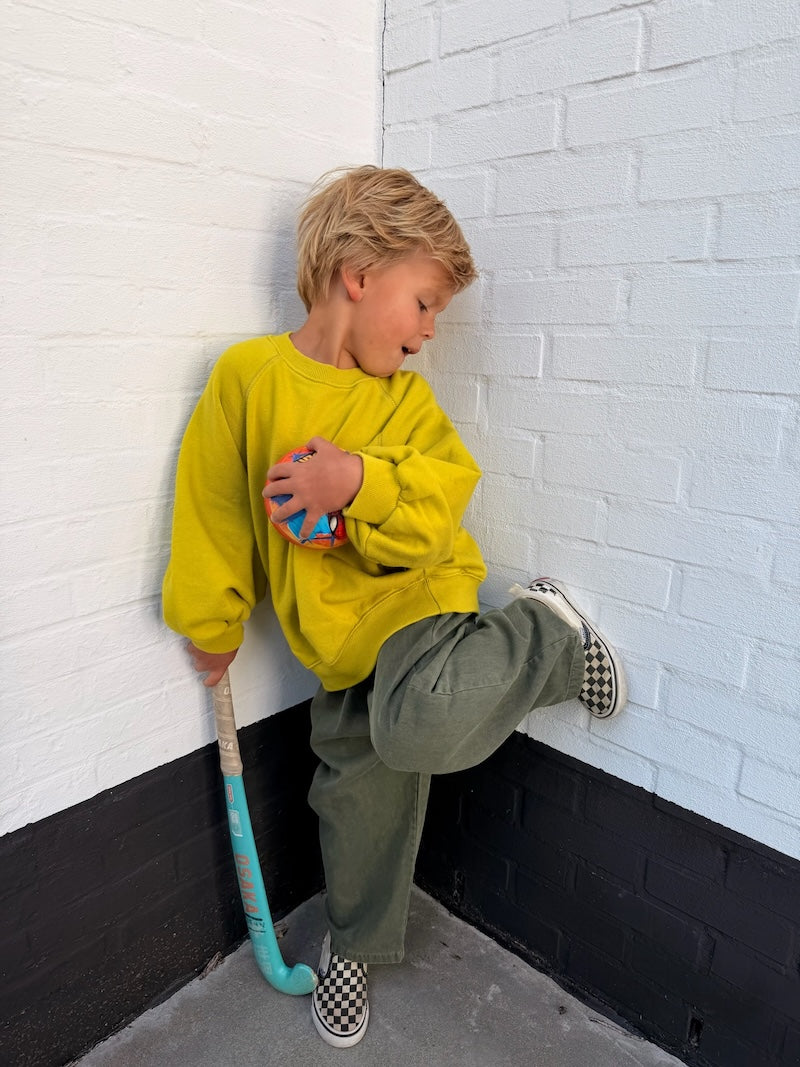 Lime Raglan Sweatshirt