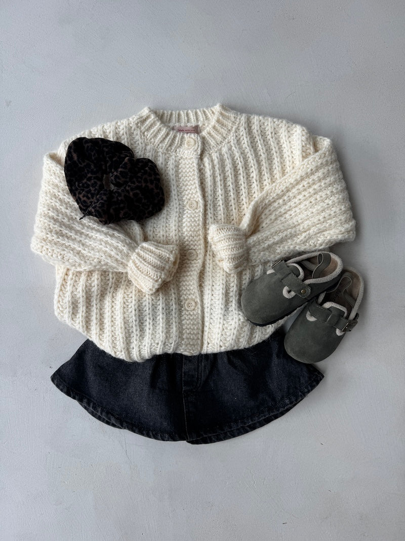 Mini Black Denim Skirt