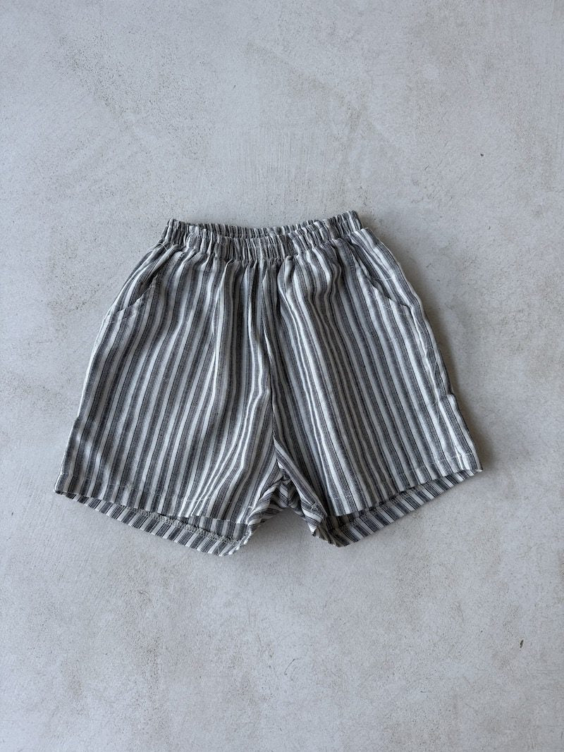 Twill Striped Shorts