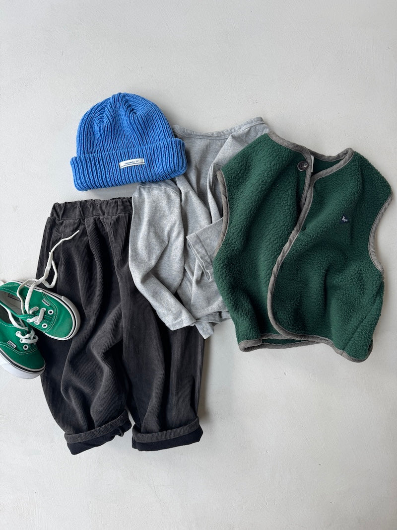 Bambi Fleece Pants Charcoal