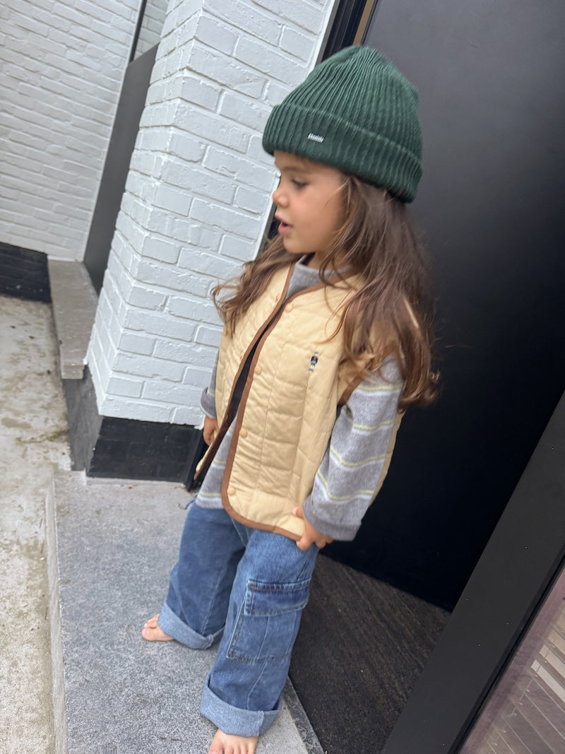 Camel Quilted Vest